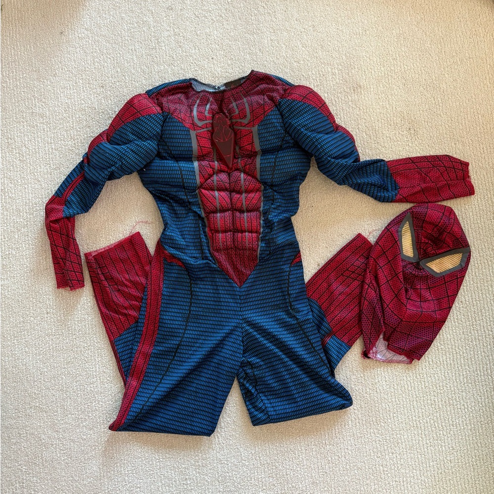 Official Licensed The Amazing Spider-Man Light Up Costume Size M 7-8y EUC